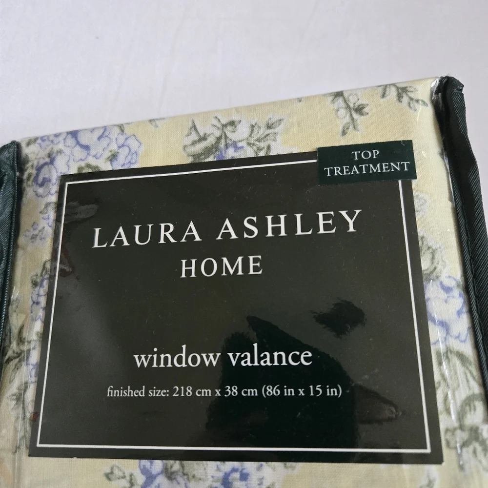 Laura Ashley Nwt 2× Caroline Yellow Floral Valance Valances Romantic Cottagecore